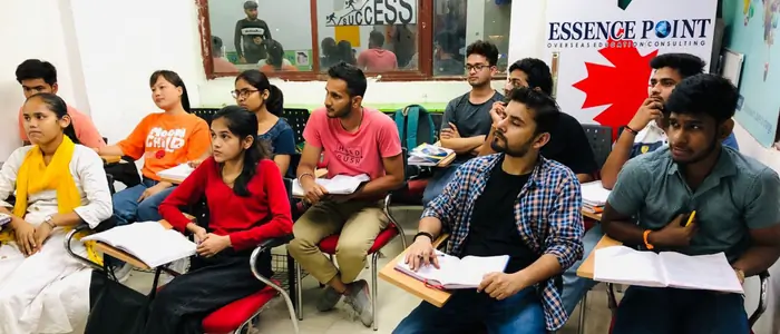 Students attending IELTS and PTE coaching classes at Essence Point Delhi