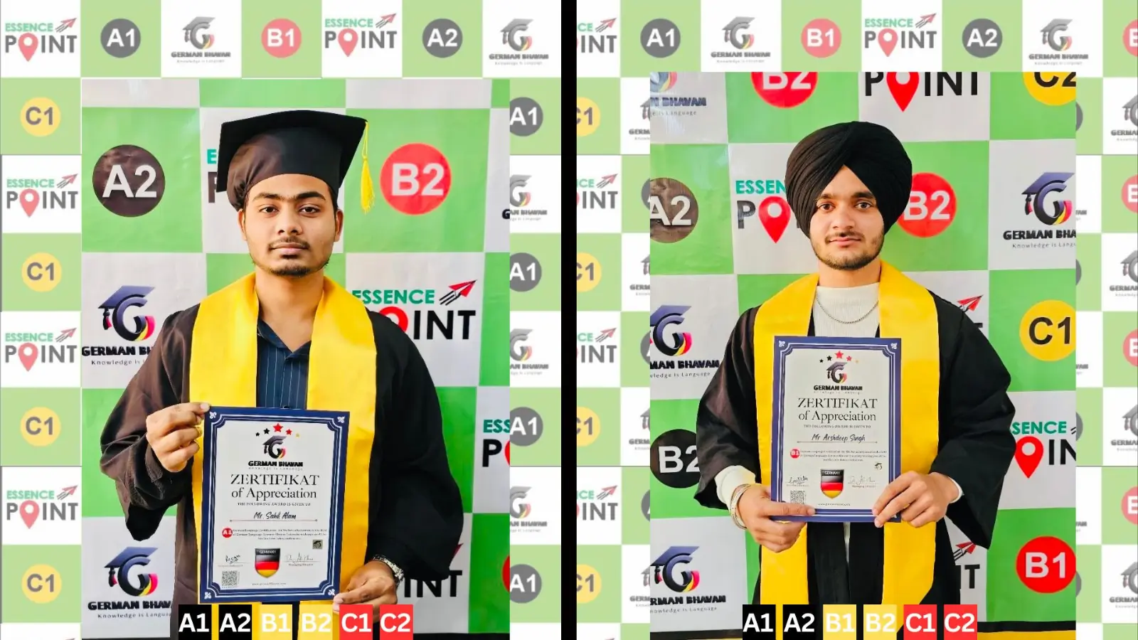 Student achievement at Essence Point after completing language certification program